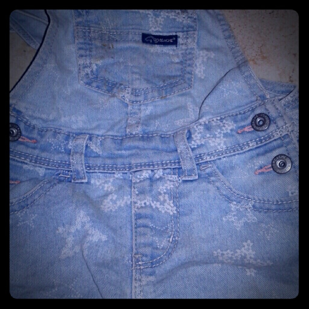 Jordache blue jean overalls